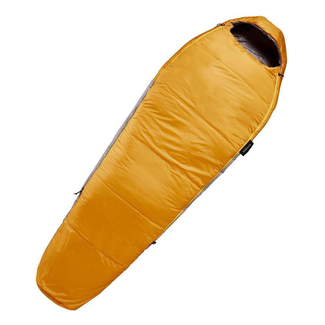 Hiking Sleeping Bag - Trek 500, Yellow, No Color, large image number 4