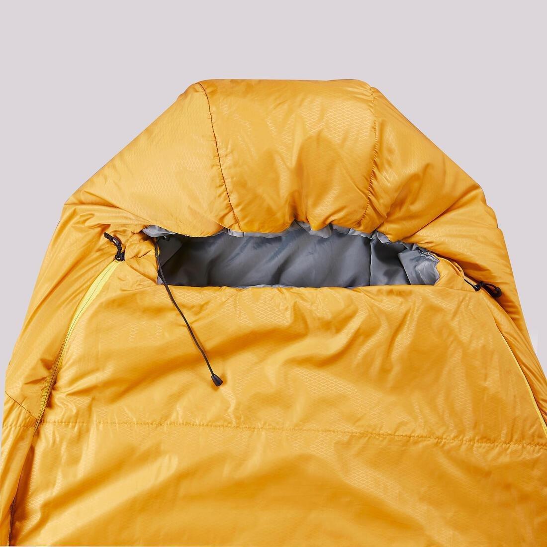 Hiking Sleeping Bag - Trek 500, Yellow, No Color, large image number 9