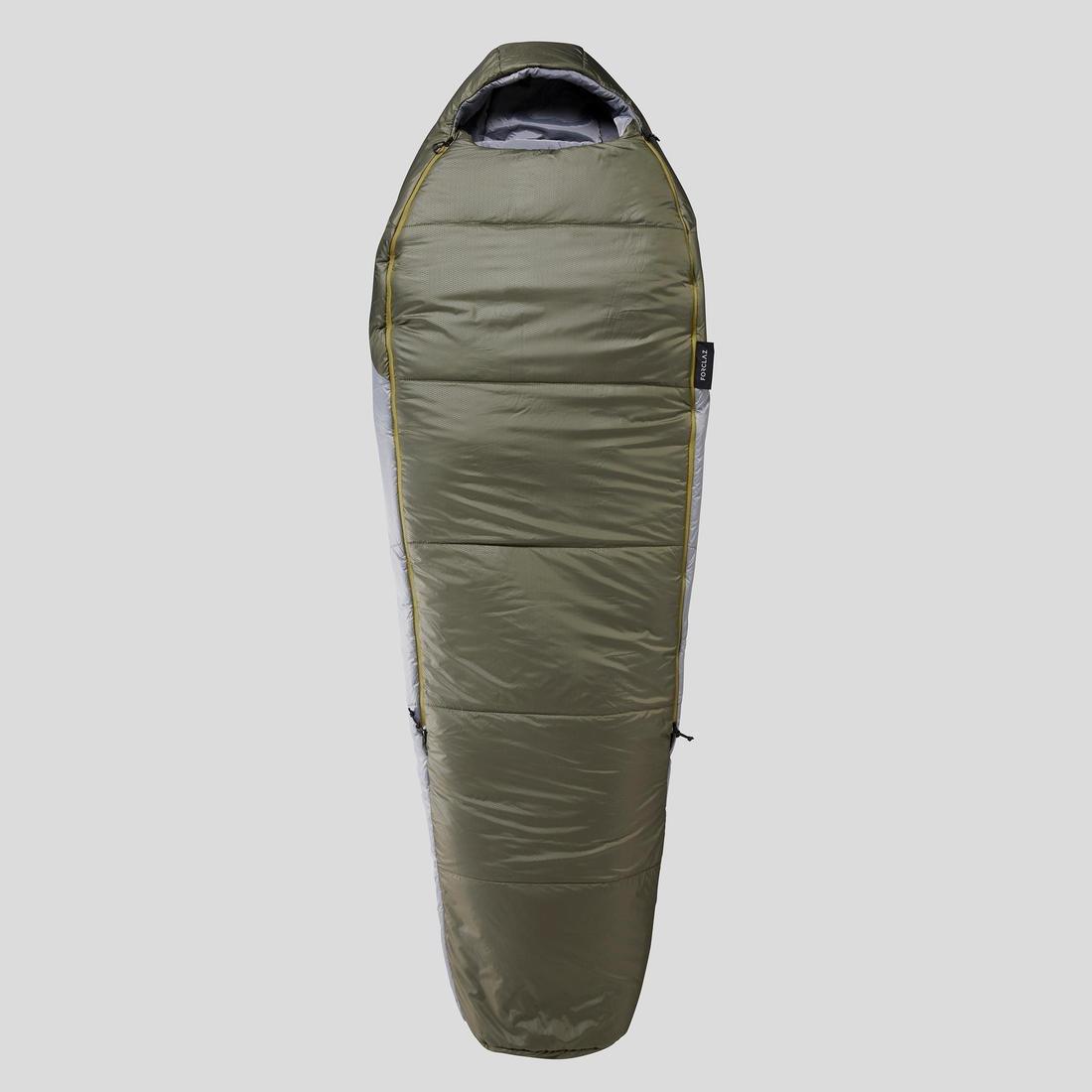 Trekking Mummy Sleeping Bag, Trek500 Wadding Twinnable, Green, , large image number 1