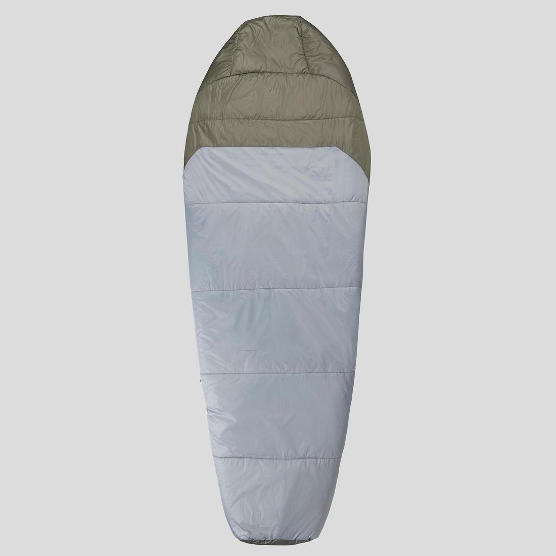 Trekking Mummy Sleeping Bag, Trek500 Wadding Twinnable, Green, , large image number 2