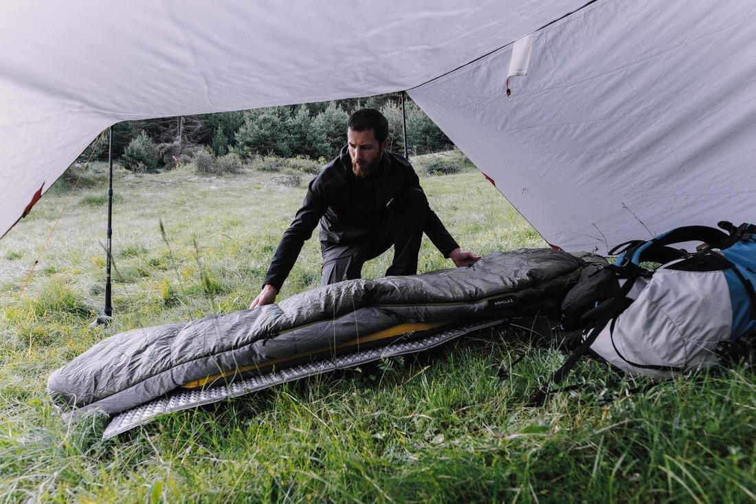 Trekking Mummy Sleeping Bag, Trek500 Wadding Twinnable, Green, , large image number 12