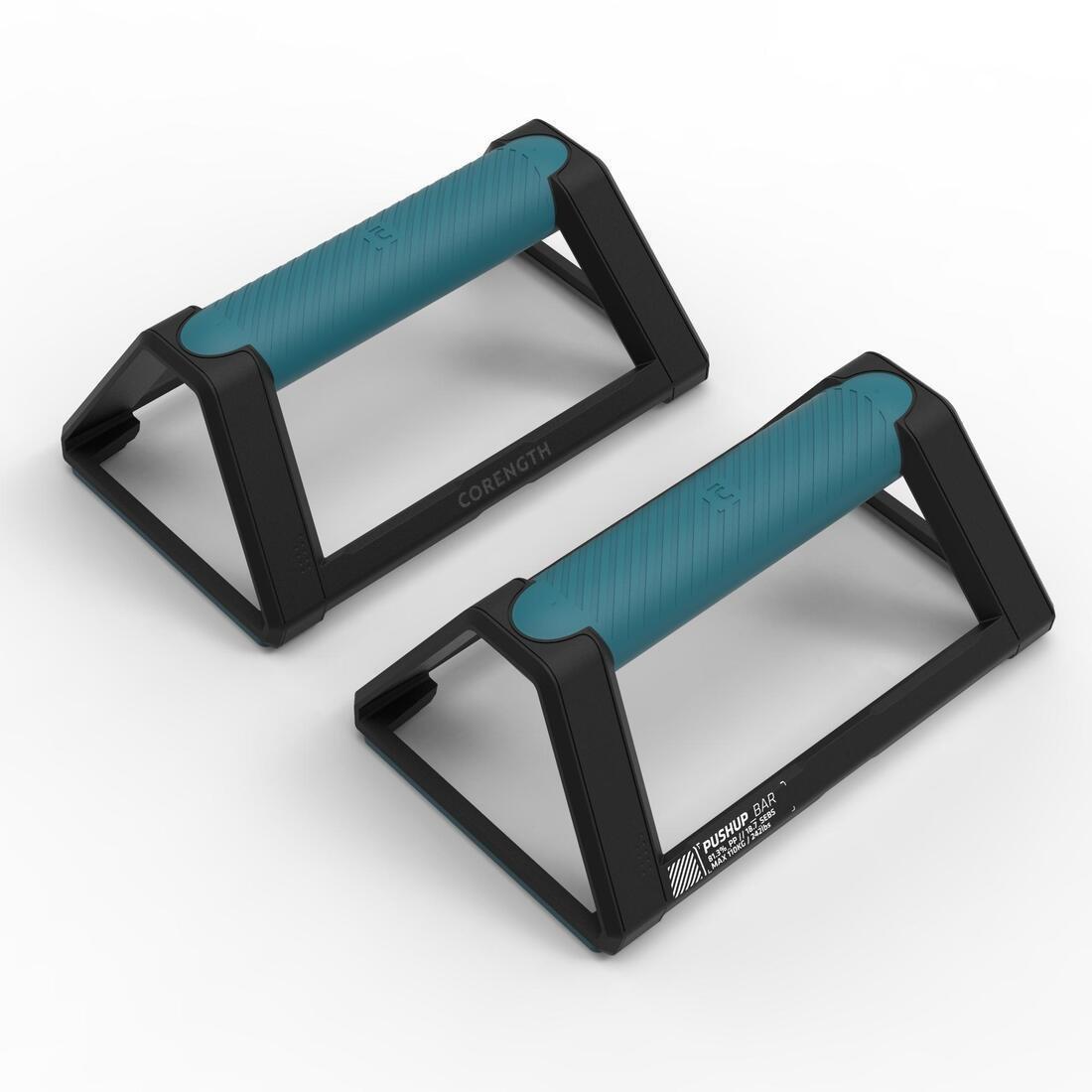 Push-Up Bar Grips, Blue, No Color, large image number 1