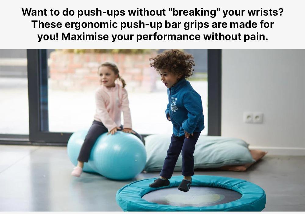 Push-Up Bar Grips, Blue, No Color, medium