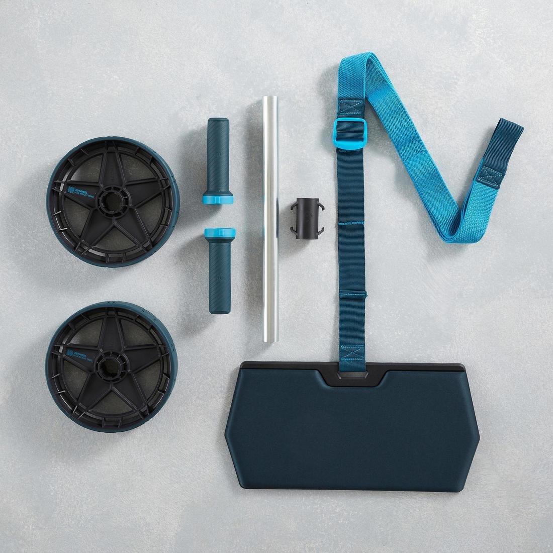 Evolving AB Wheel with Elastic Band Support, Blue, No Color, large image number 2
