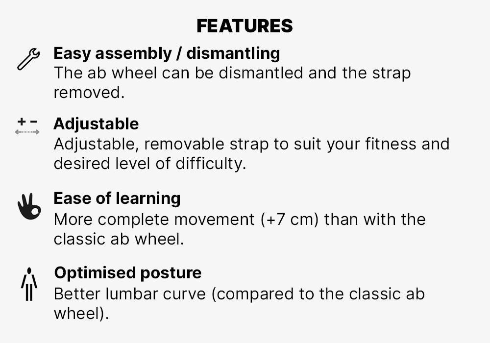 Evolving AB Wheel with Elastic Band Support, Blue, No Color, medium