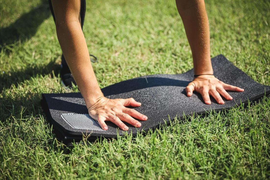 Folding Indoor and Outdoor Fitness Mat, No Color, large image number 7