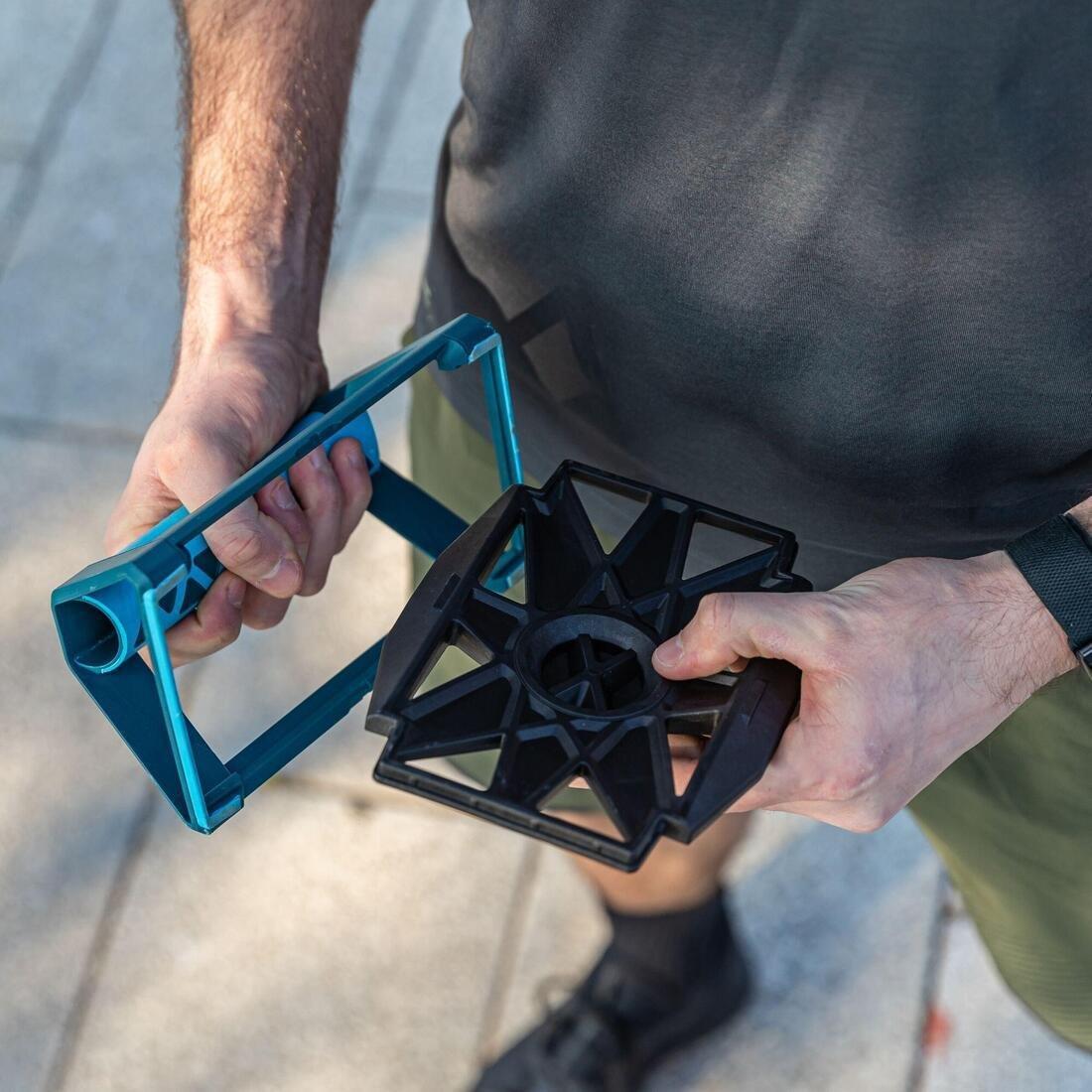 Strength Training 4-In-1 Push-Up Grips, Dark Petrol Blue, No Color, large image number 7