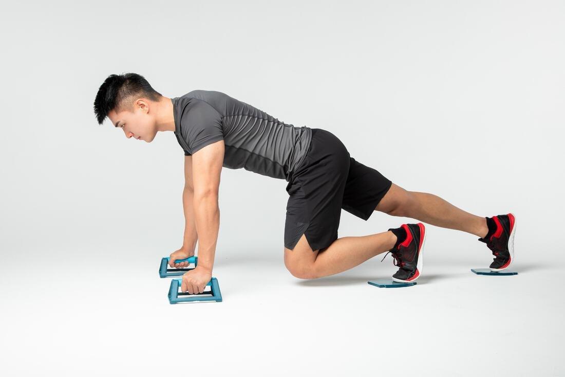 Strength Training 4-In-1 Push-Up Grips, Dark Petrol Blue, No Color, large image number 8