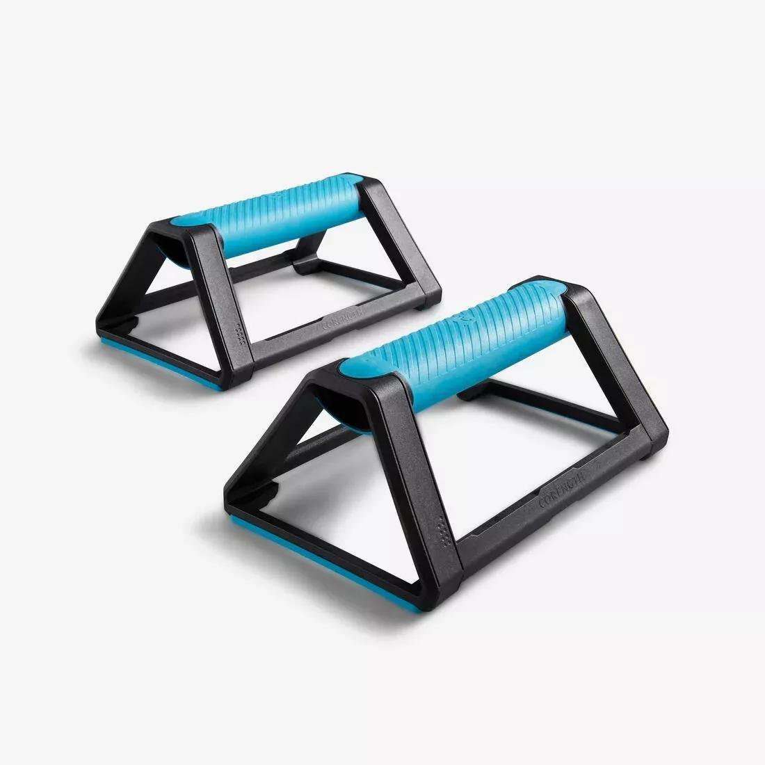 Strength Training 4-In-1 Push-Up Grips, Dark Petrol Blue, No Color, large image number 11