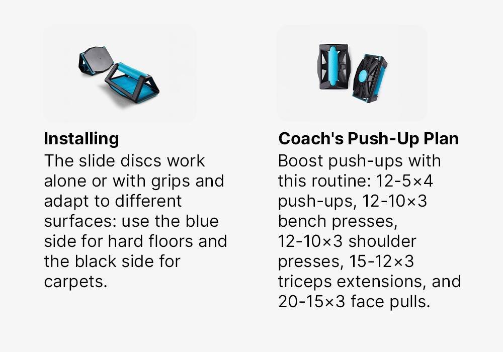 Strength Training 4-In-1 Push-Up Grips, Dark Petrol Blue, No Color, large image number 17