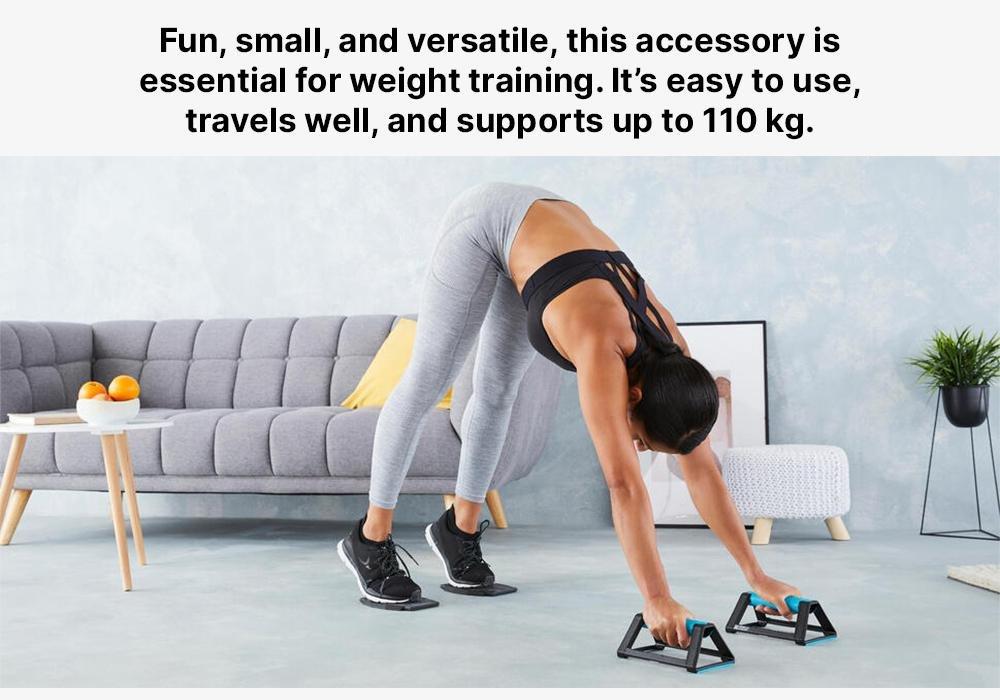 Strength Training 4-In-1 Push-Up Grips, Dark Petrol Blue, No Color, large image number 19