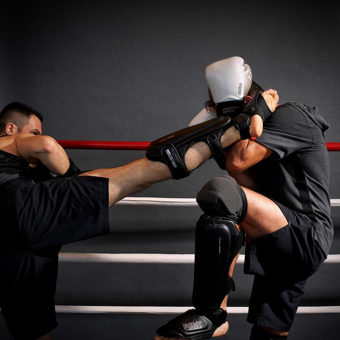 Adult Kickboxing Shin-Foot Guard 900, Black, , large image number 6
