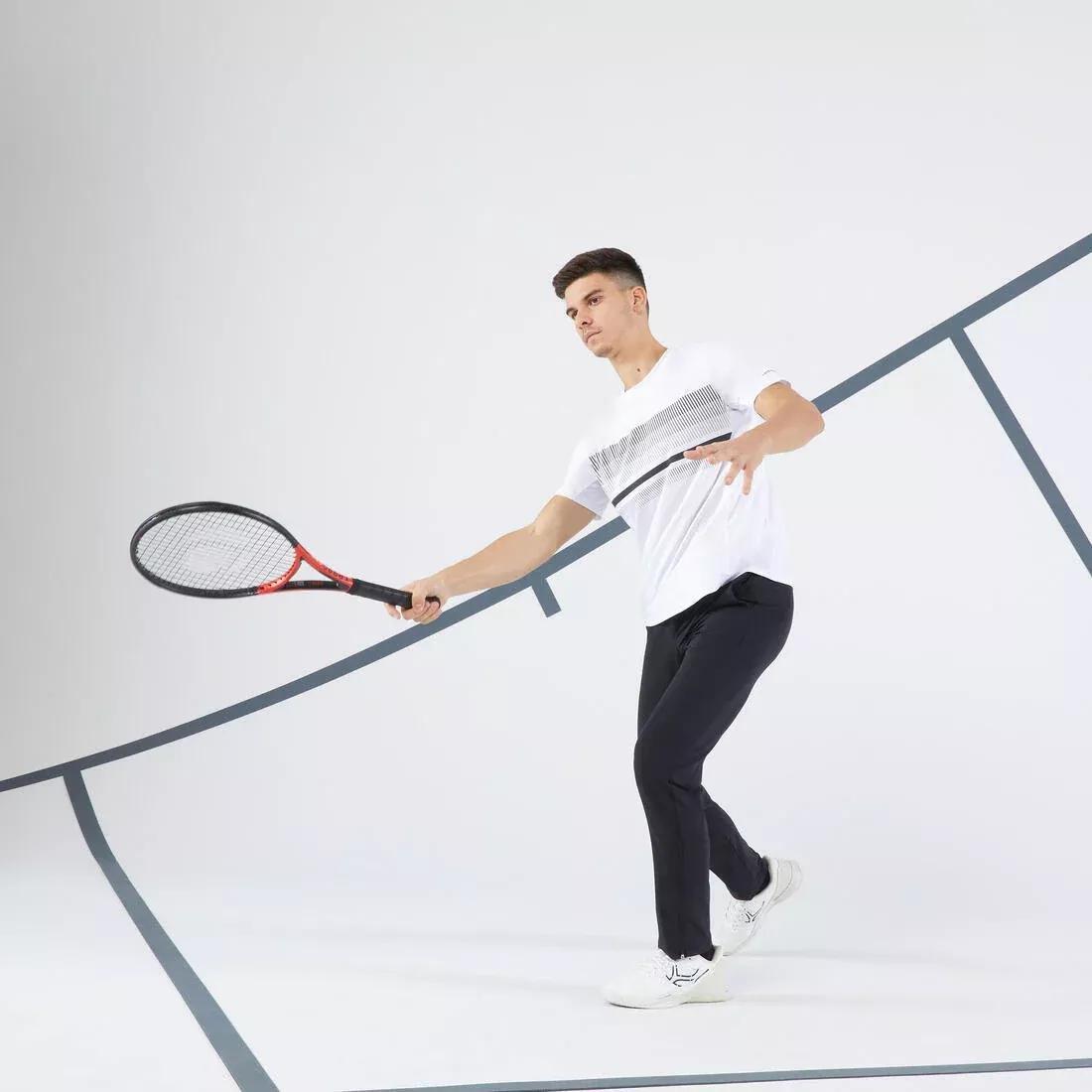 Men Tennis T-Shirt - Tts100, White, No Color, large image number 2