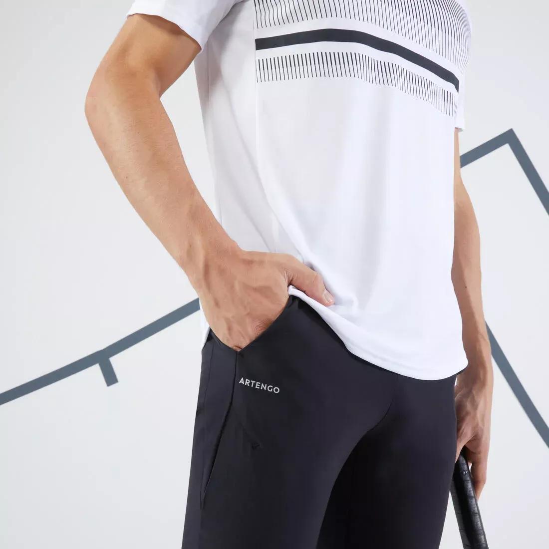 Men Tennis T-Shirt - Tts100, White, No Color, large image number 3