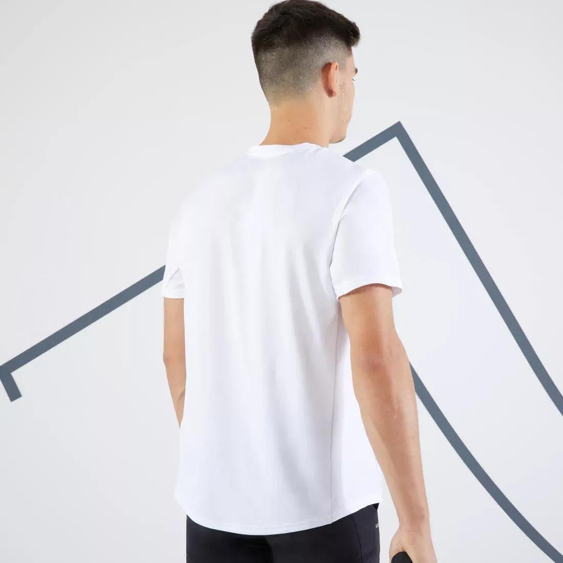 Men Tennis T-Shirt - Tts100, White, , large image number 4