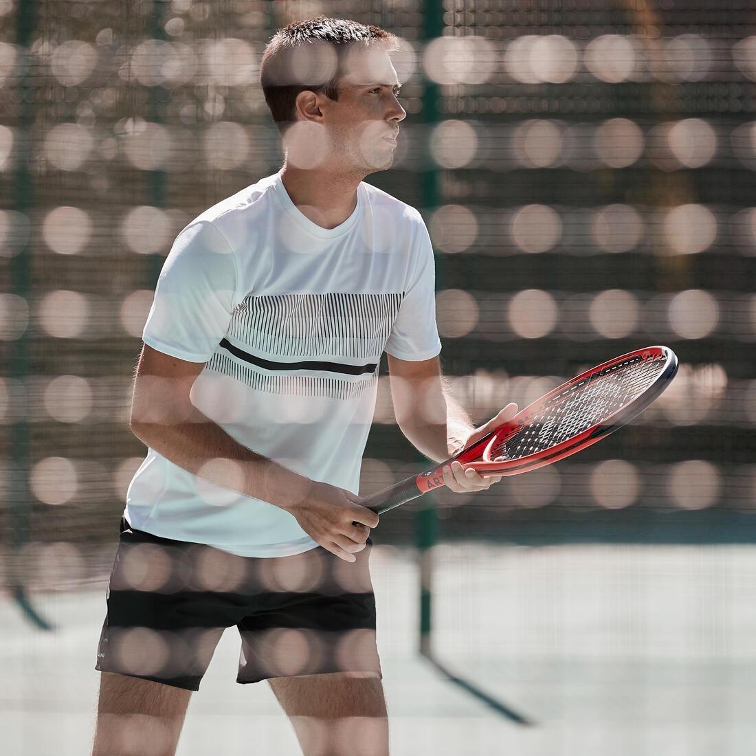 Men Tennis T-Shirt - Tts100, White, No Color, large image number 5