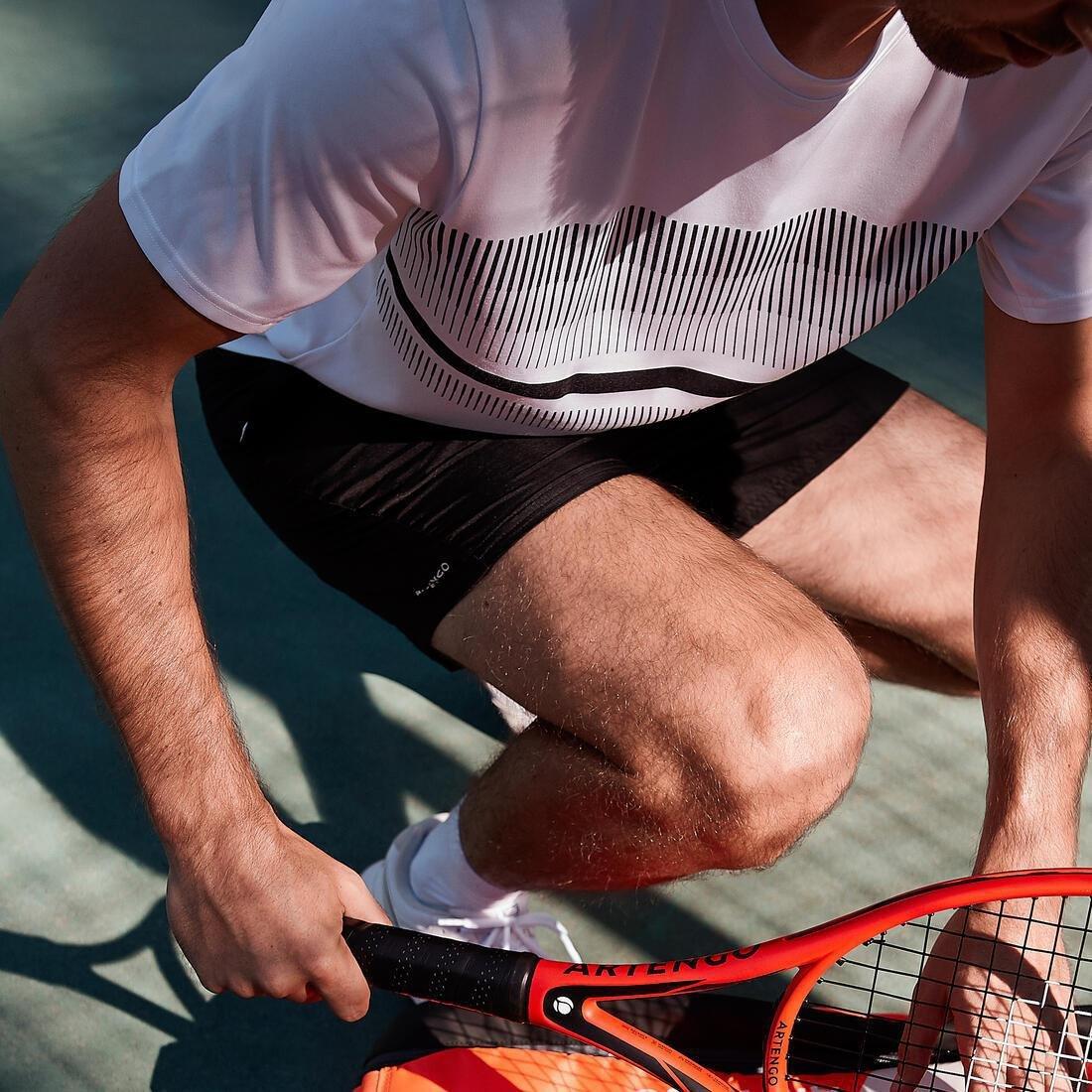 Men Tennis T-Shirt - Tts100, White, No Color, large image number 13