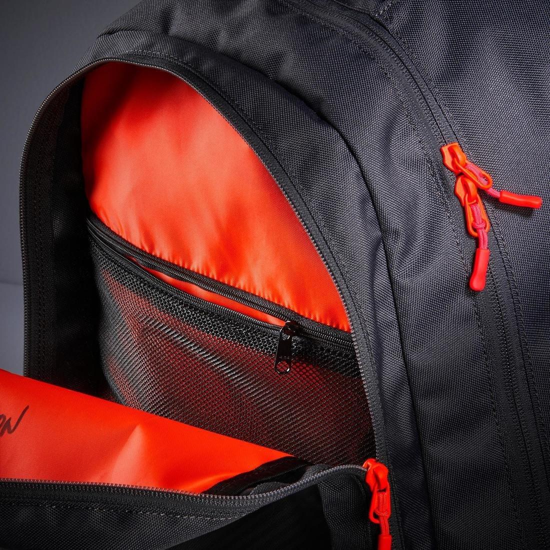 Tennis Backpack 500 BP - Black/Grey, No Color, large image number 3