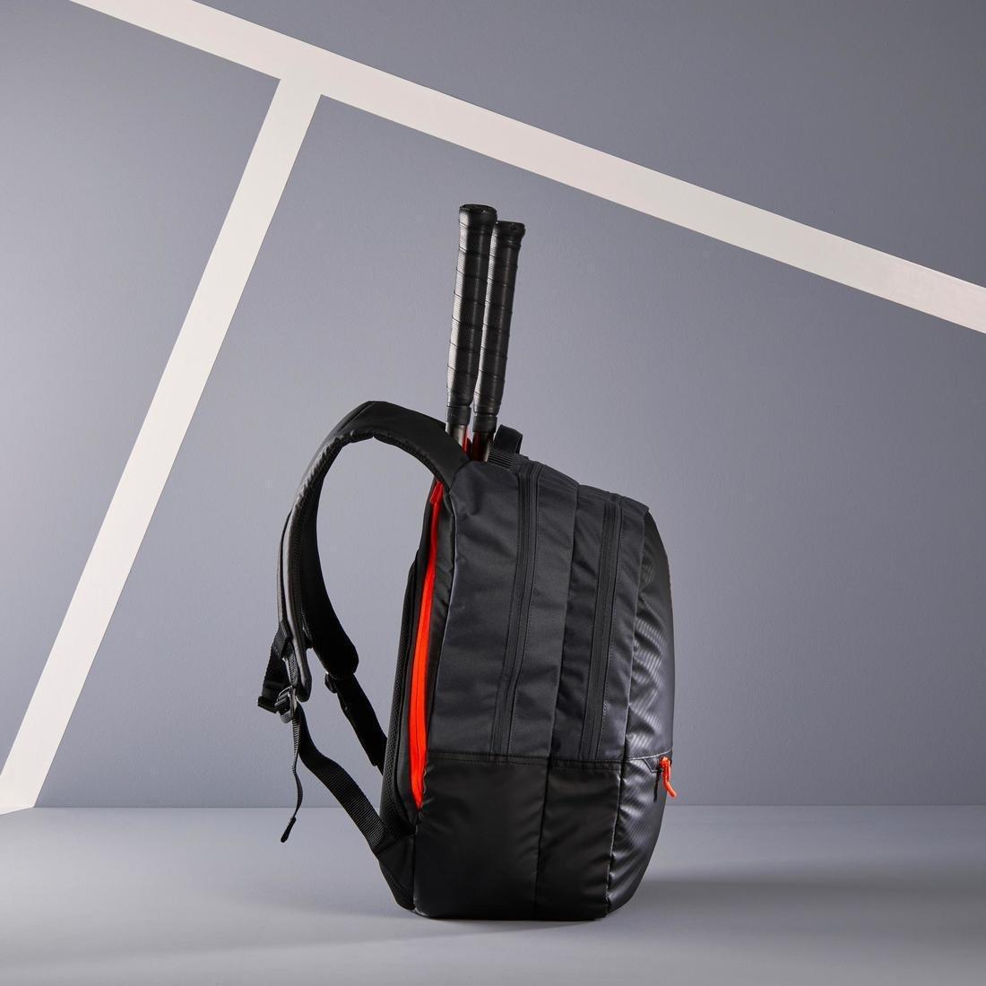 Tennis Backpack 500 BP - Black/Grey, No Color, large image number 6