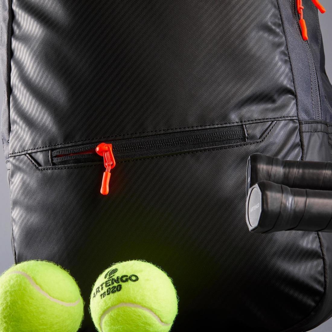 Tennis Backpack 500 BP - Black/Grey, No Color, large image number 8