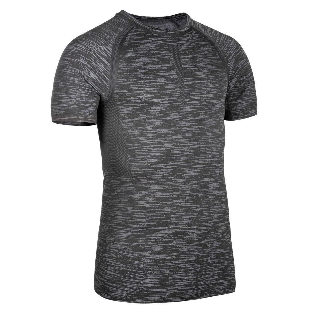 Weight Training Compression T-Shirt, Grey, , large image number 2