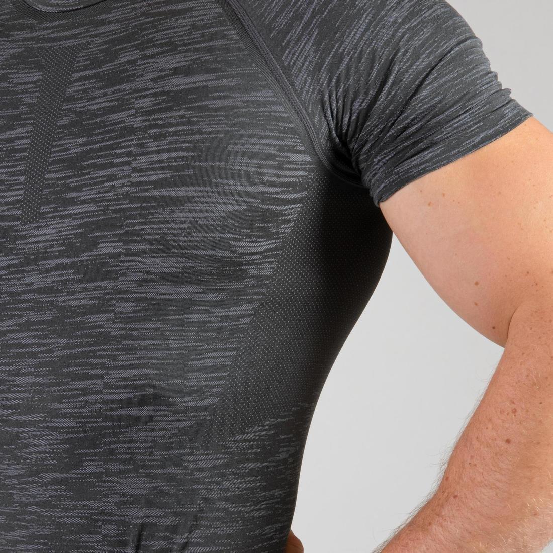 Weight Training Compression T-Shirt, Grey, , large image number 8