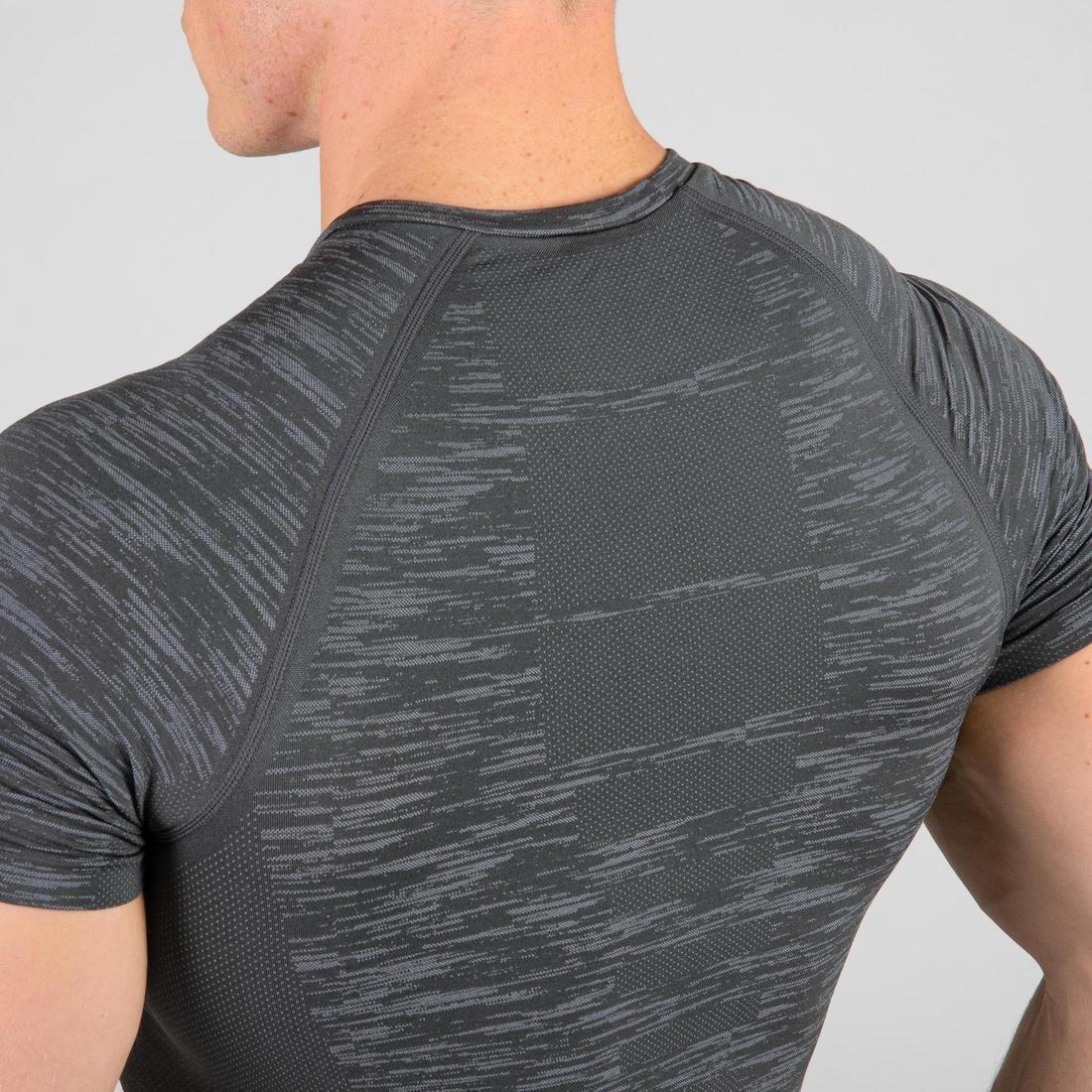 Weight Training Compression T-Shirt, Grey, , large image number 9