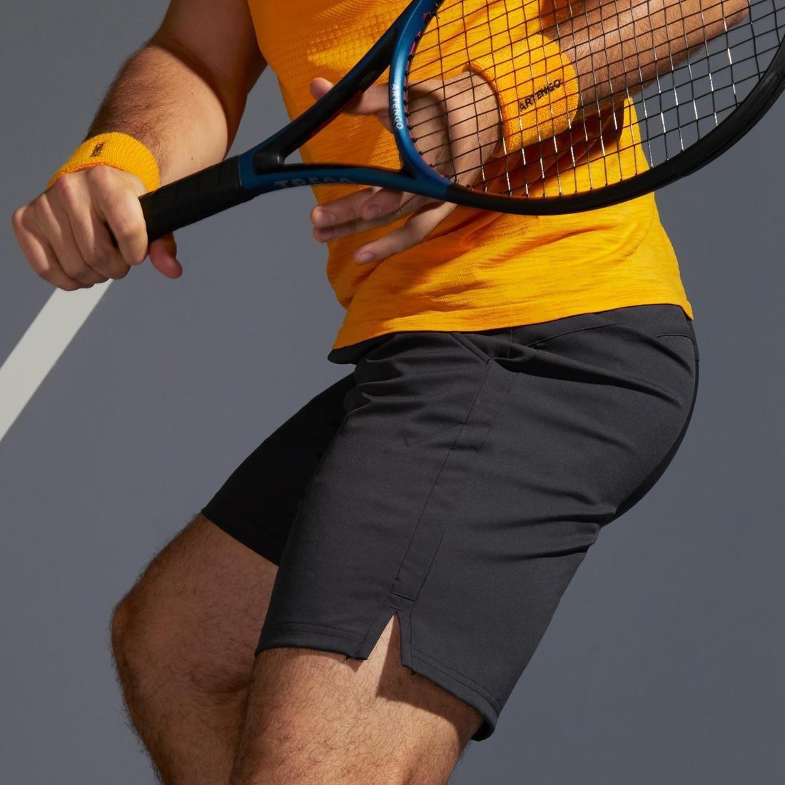 CARBON GREY Men's Tennis Shorts Essential+, , large image number 12