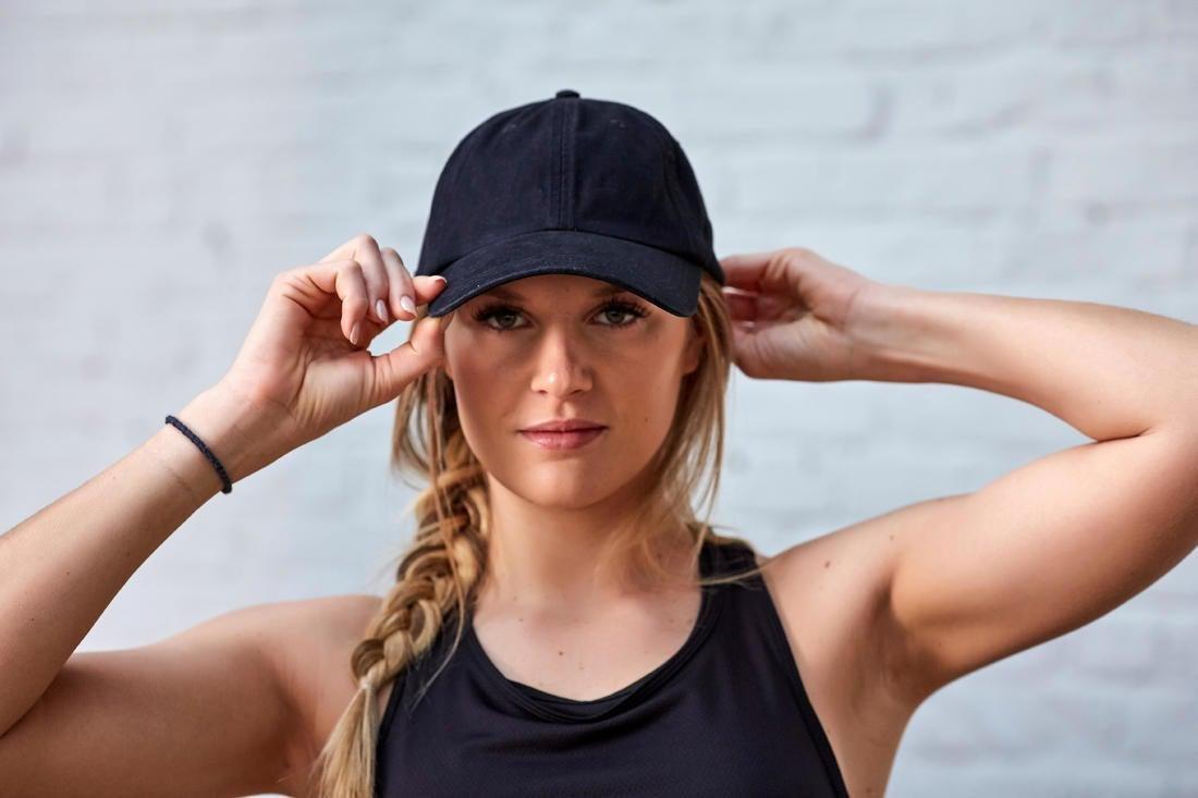 Straight CardioFitness Training Cap, Black, No Color, large image number 7