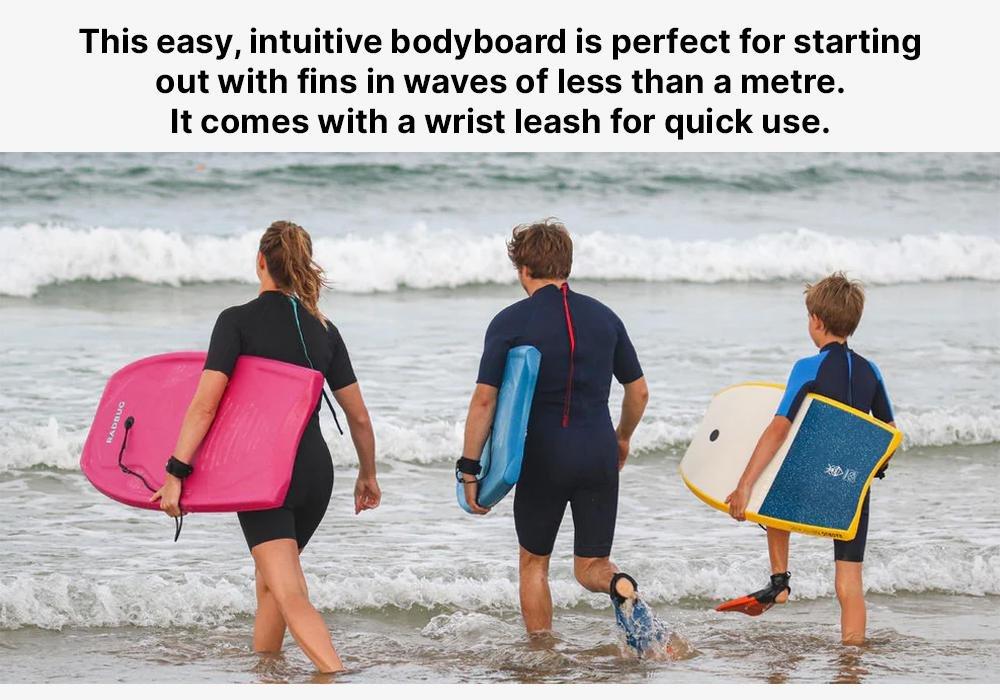100 Bodyboard With Wrist Leash, Blue, , large image number 19