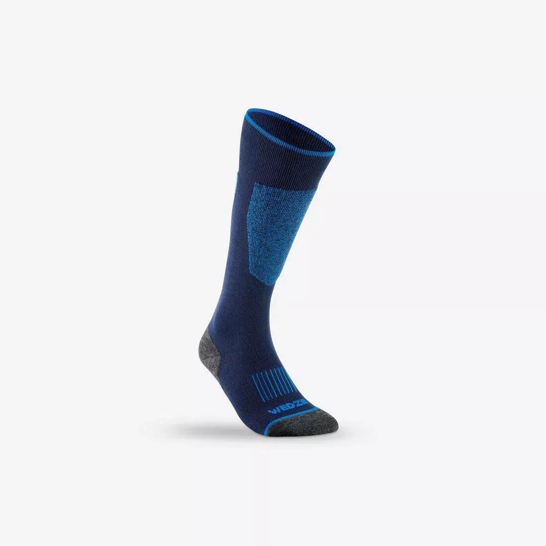 JUNIOR SKI TIGHTS-SOCKS - BLUE WEDZE