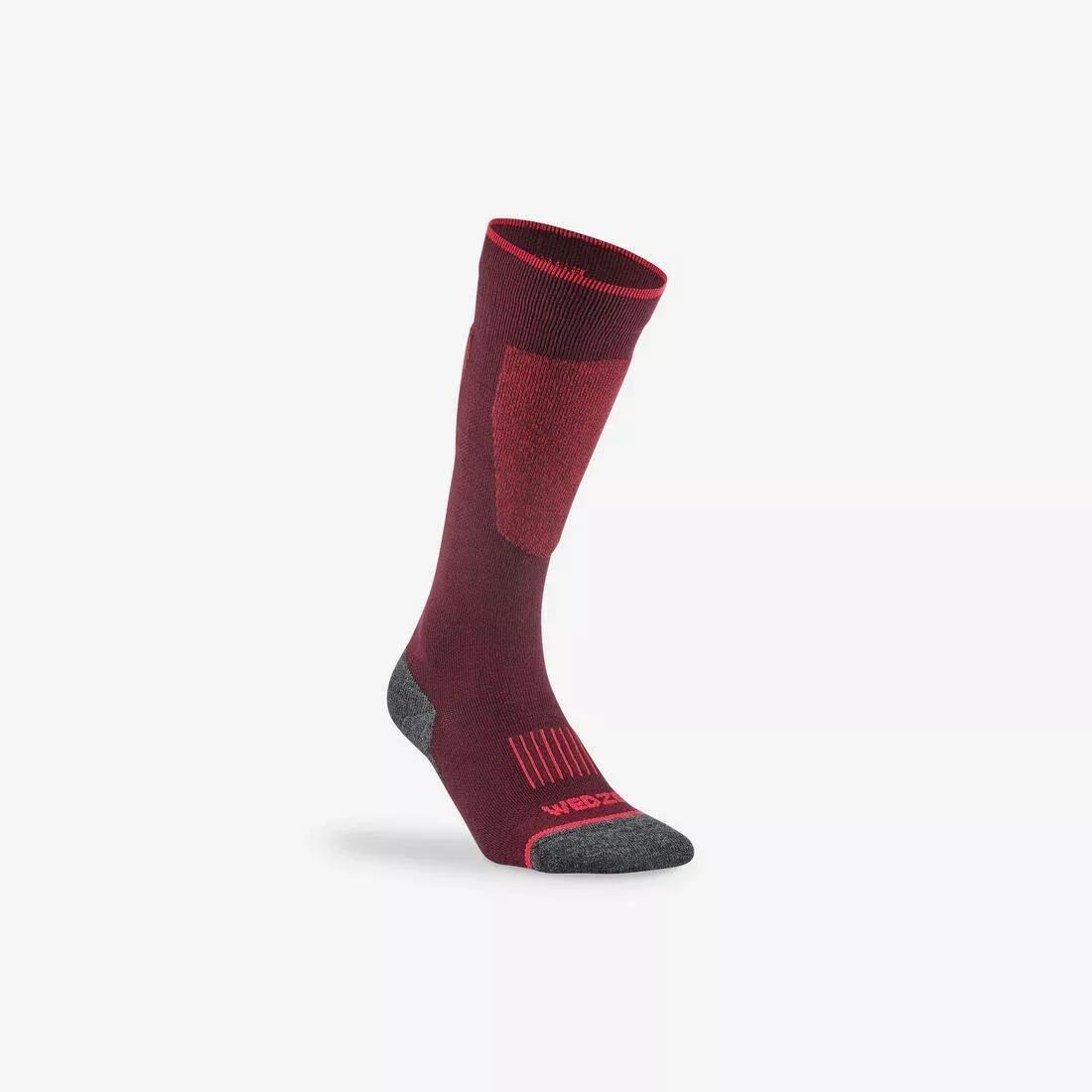 GALAXY BLUE ADULT SKI SOCKS - 100 - BURGUNDY, No Color, large image number 8