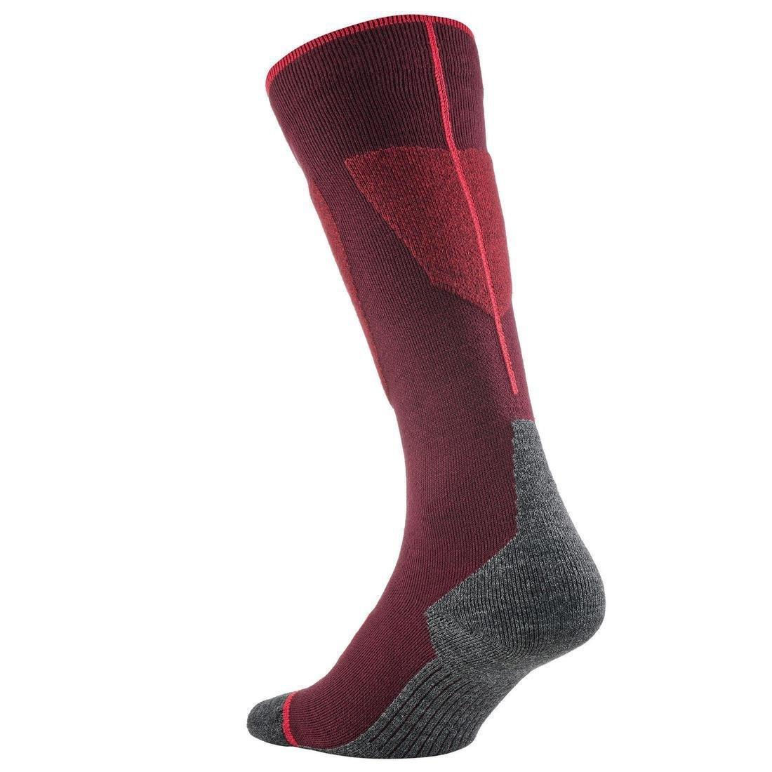 GALAXY BLUE ADULT SKI SOCKS - 100 - BURGUNDY, No Color, large image number 10