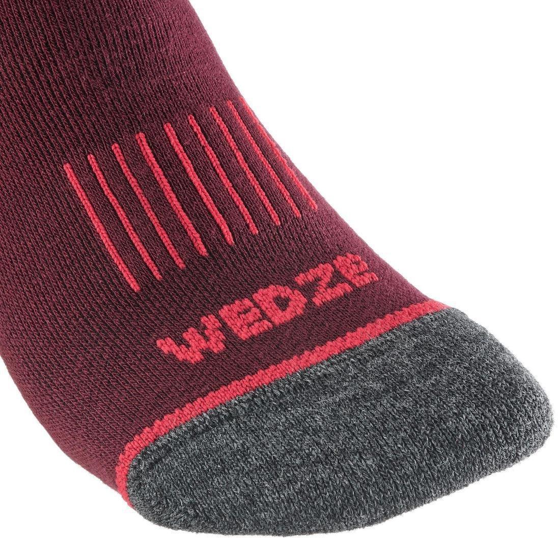 GALAXY BLUE ADULT SKI SOCKS - 100 - BURGUNDY, No Color, large image number 13