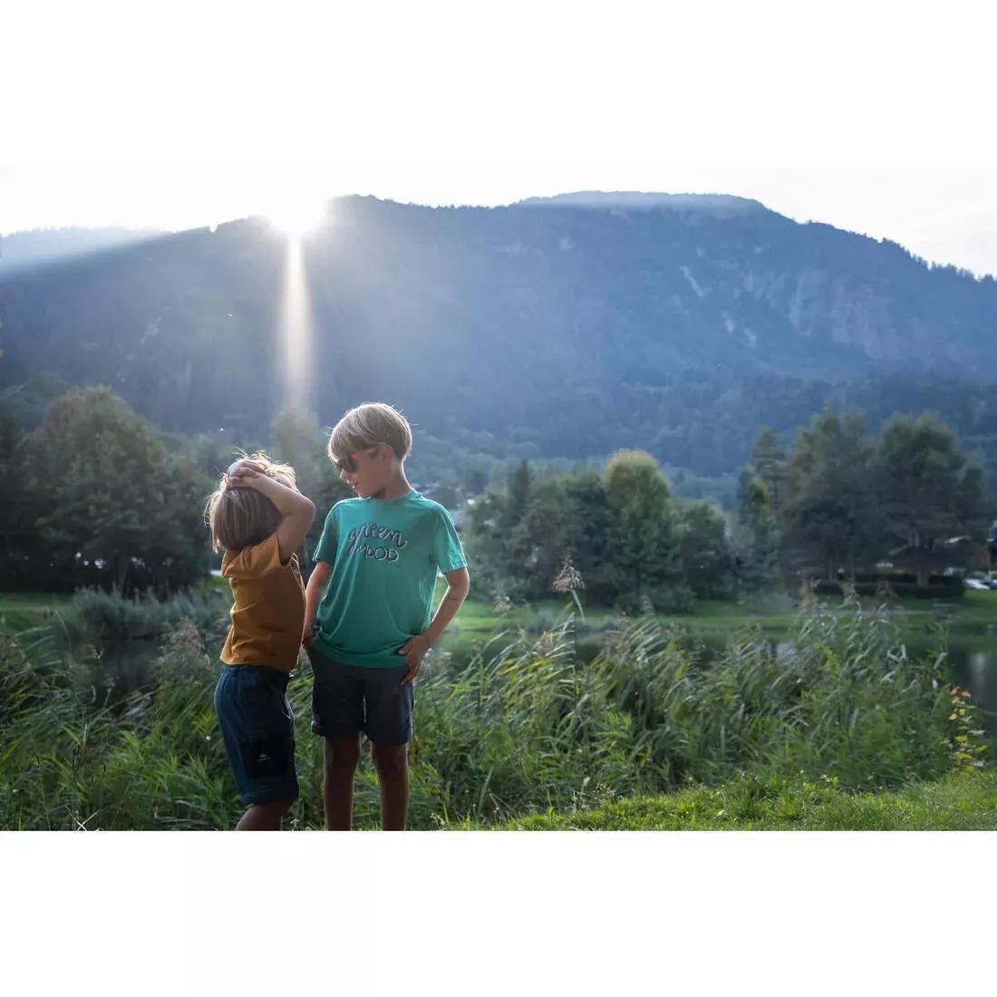 Kids Hiking Sunglasses Mh T140 Category 3, Blood Orange, No Color, large image number 3