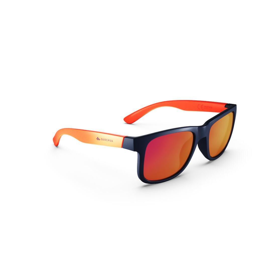 Kids Hiking Sunglasses Mh T140 Category 3, Blood Orange, No Color, large image number 10