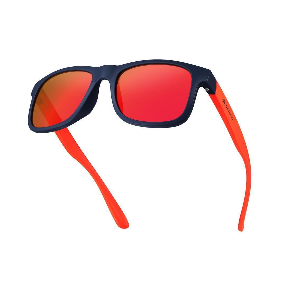 Kids Hiking Sunglasses Mh T140 Category 3, Blood Orange, No Color, large image number 13