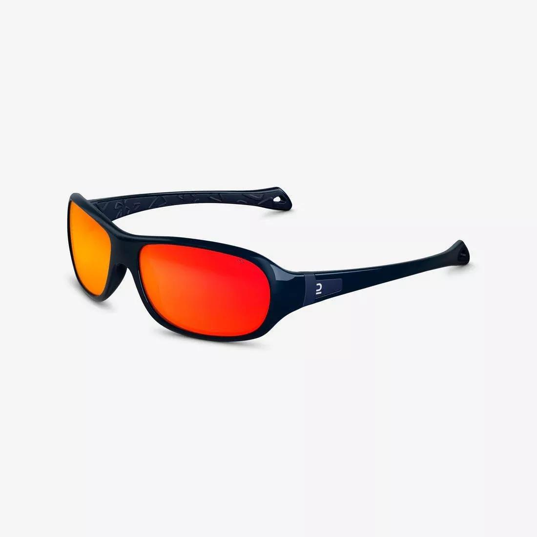 Kids Hiking Sunglasses Category 4 Mh T500, Navy Blue, No Color, large image number 1