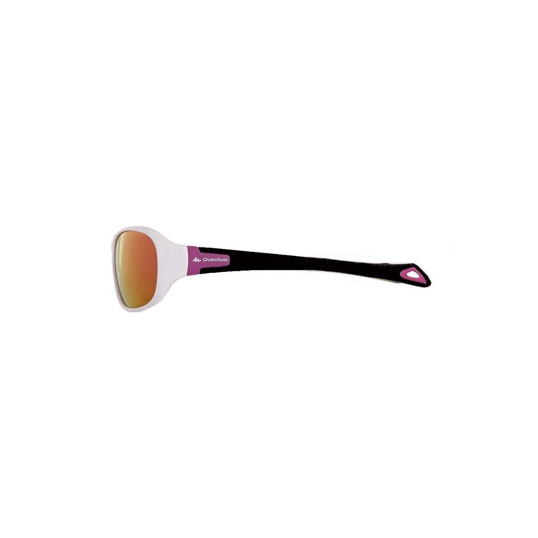 Kids Hiking Sunglasses Category 4 Mh T500, Navy Blue, No Color, large image number 4