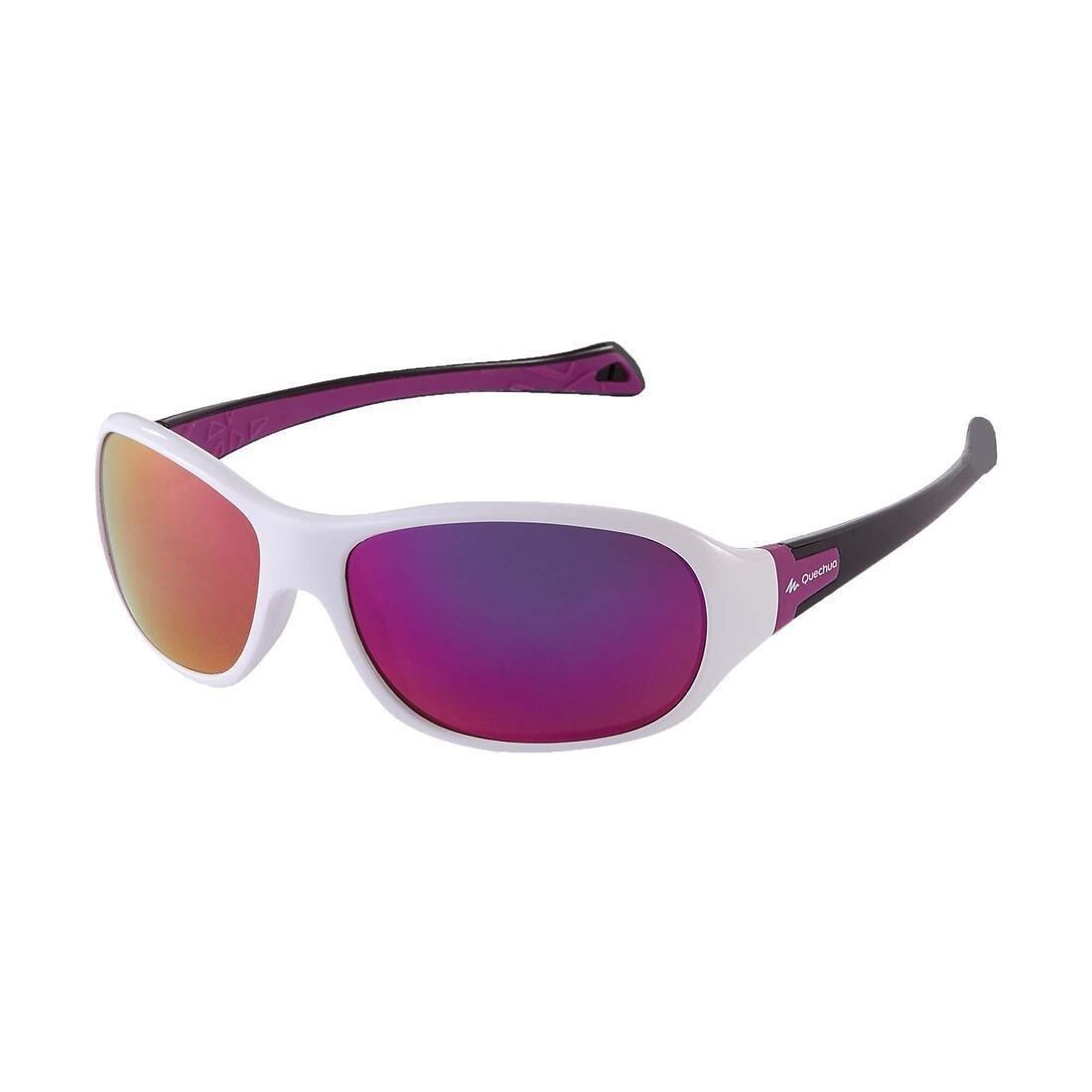 Kids Hiking Sunglasses Category 4 Mh T500, Navy Blue, No Color, large image number 6