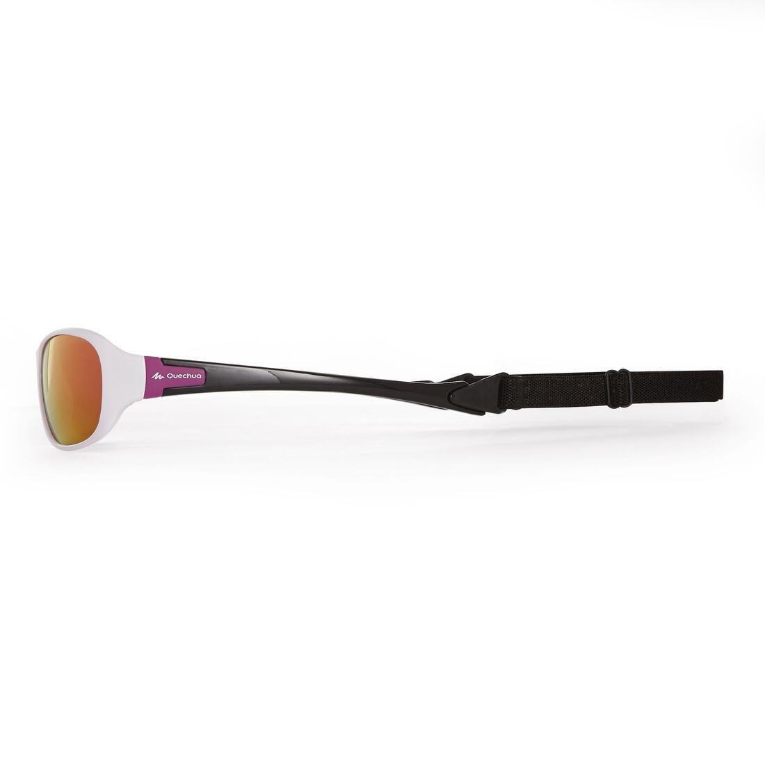 Kids Hiking Sunglasses Category 4 Mh T500, Navy Blue, No Color, large image number 10