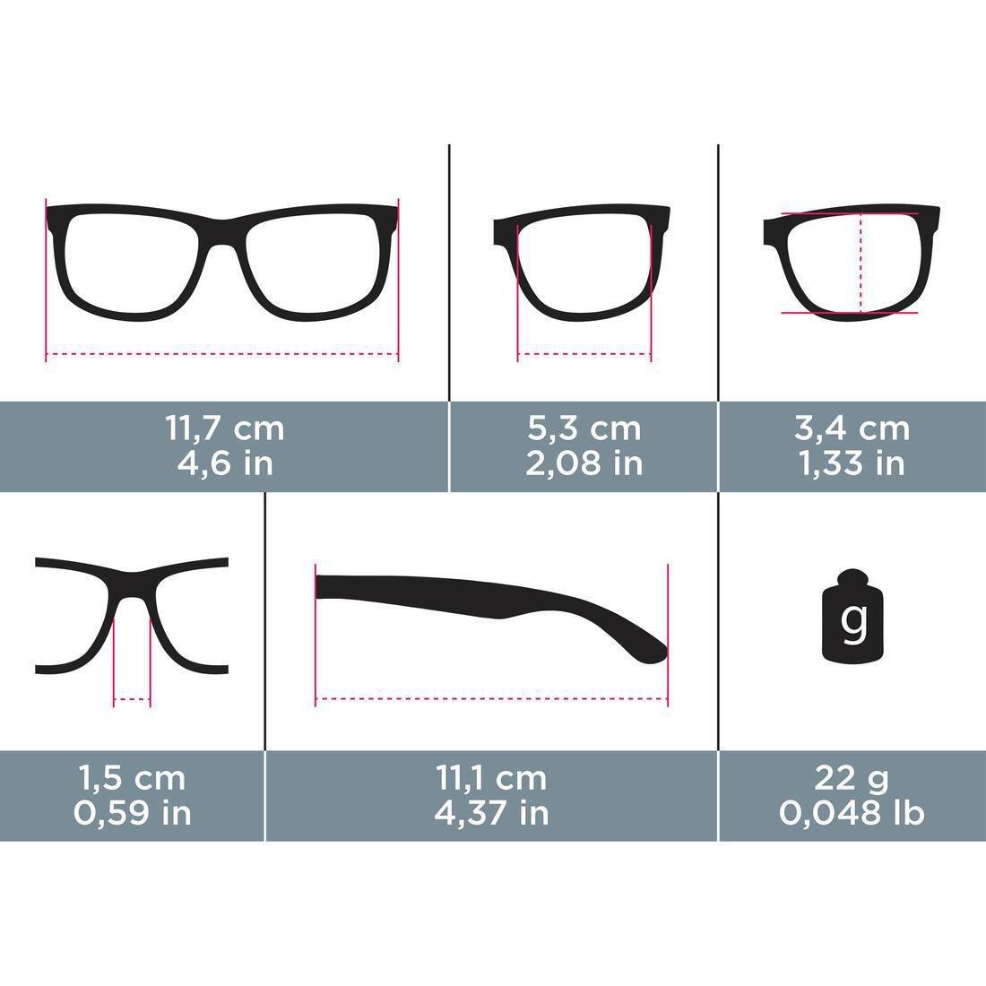 Kids Hiking Sunglasses Category 4 Mh T500, Navy Blue, No Color, large image number 12