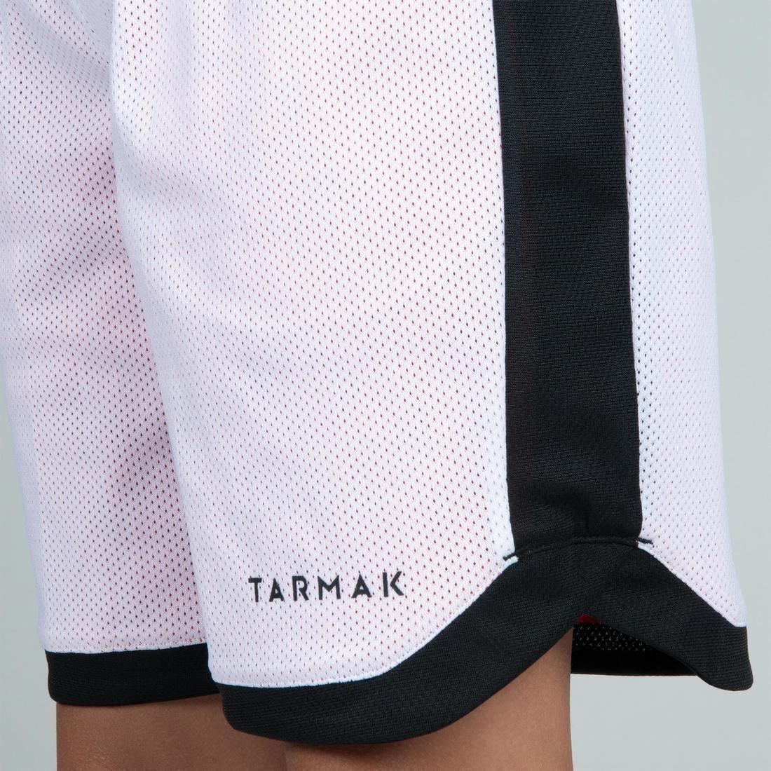 SH500 R Boys'/Girls' Intermediate Basketball Reversible Shorts, Scarlet Red, No Color, large image number 14