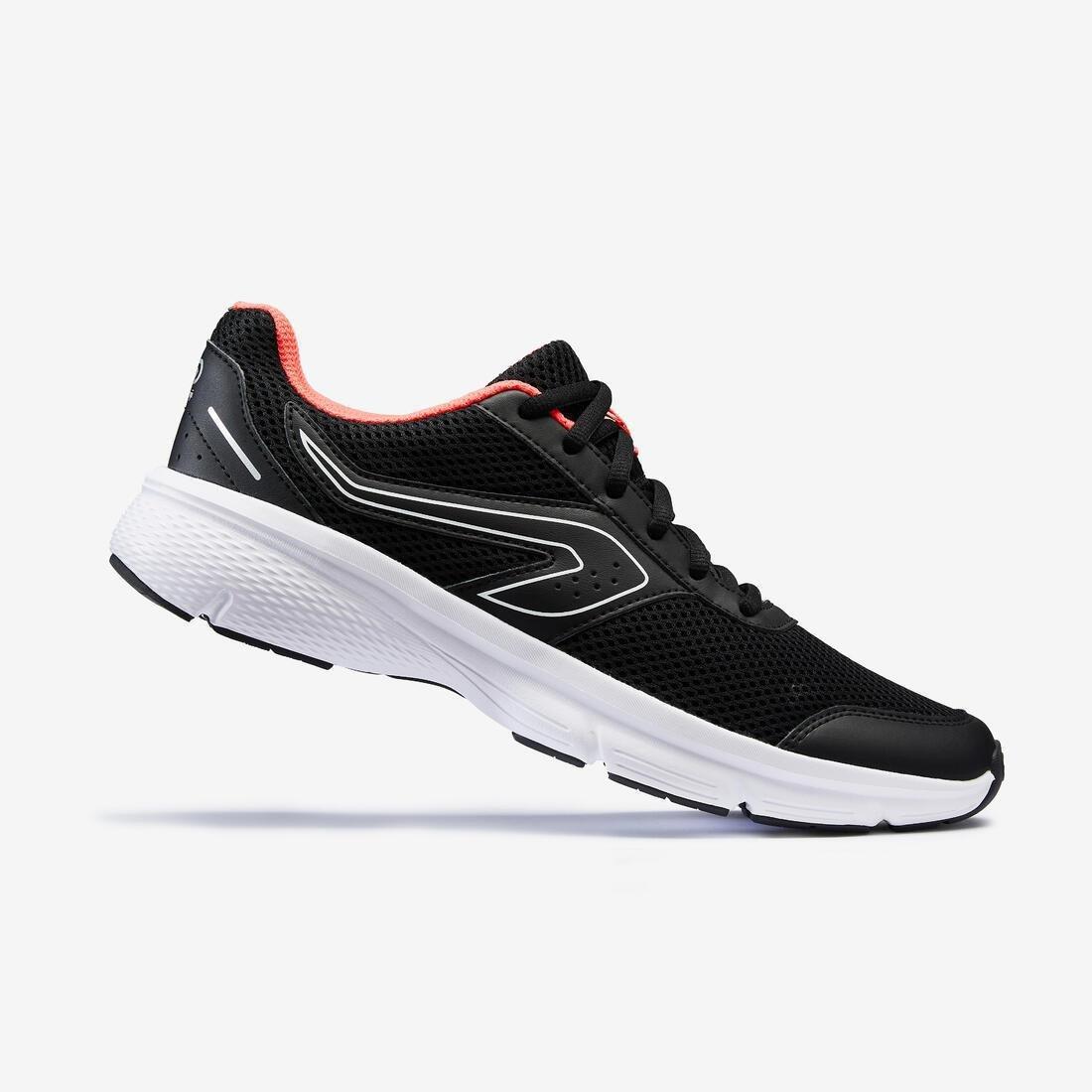 PINK RUN CUSHION WOMEN'S RUNNING SHOES - BLACK/CORAL, , large image number 3