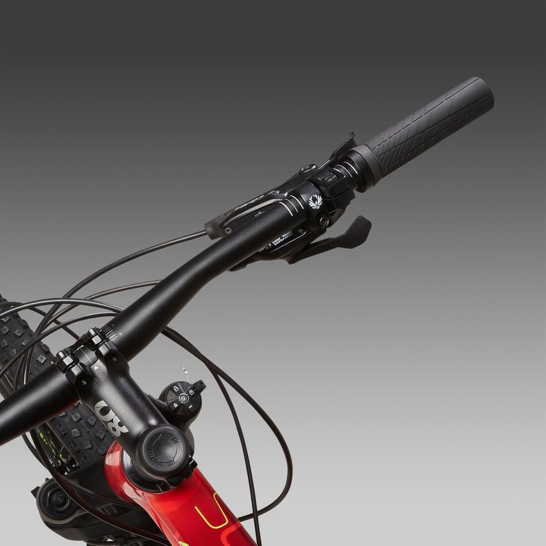 FLUO FLAME ORANGE 29 Inch MOUNTAIN BIKE FULL SUSPENSION ROCKRIDER XC 100 SRAM NX  - RED/YELLOW, , large image number 4