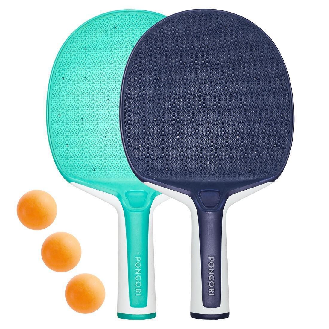 Tennis Racket Bat Set, Ping Pong Paddle with 2 Bats and 3 Balls