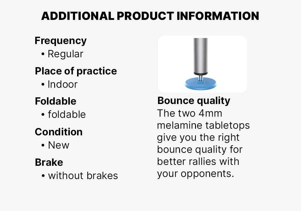 Outdoor Table Tennis Table Ppt 130, Blue, No Color, medium