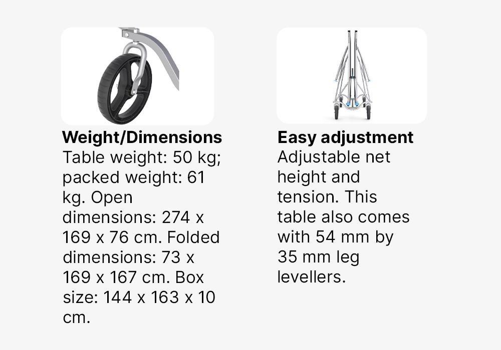 Outdoor Table Tennis Table Ppt 130, Blue, No Color, medium