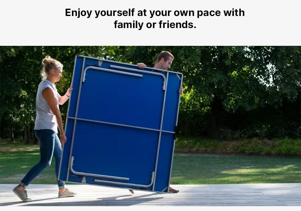 GREEN Outdoor Table Tennis Table PPT 130 - Blue, No Color, large image number 7