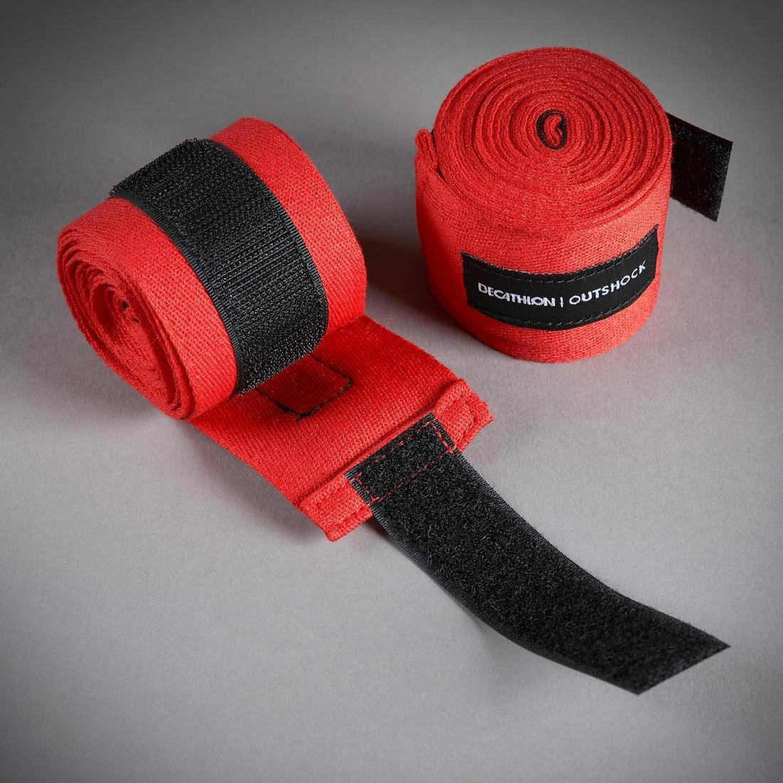 OUTSHOCK - Boxing Wraps 100 , Bright Red